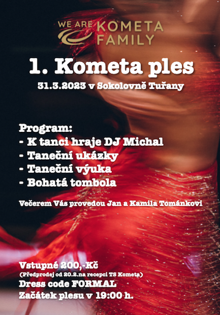 Plakát 1.Kometa ples